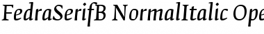 Download FedraSerifB NormalItalic Font