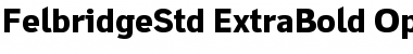 Download Felbridge Std ExtraBold Font