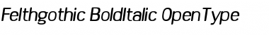 Download Felthgothic BoldItalic Font