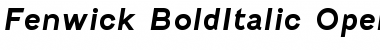 Download Fenwick Bold Italic Font