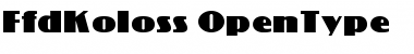 Download FFD Koloss Regular Font