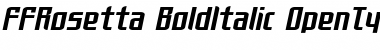 Download FFRosetta-BoldItalic Regular Font