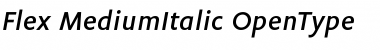 Download Flex Medium Italic Font