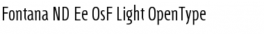 Download Fontana ND Ee OsF Light Font