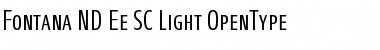 Download Fontana ND Ee SC Light Font