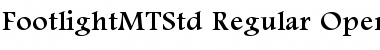 Download Footlight MT Std Font