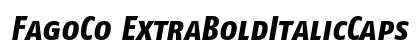 FagoCo ExtraBoldItalicCaps Preview