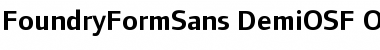 Download FoundryFormSans DemiOSF Font