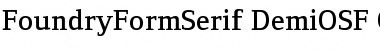 Download FoundryFormSerif DemiOSF Font