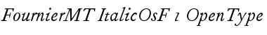 Download Fournier MT Italic Old Style Figures Font