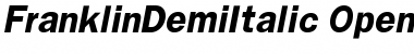 Download Franklin DemiItalic Font