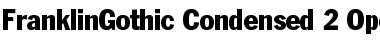 Download Franklin Gothic Condensed Font