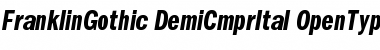 Download ITC Franklin Gothic Demi Compressed Italic Font