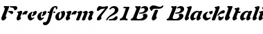 Download Freeform 721 Black Italic Font