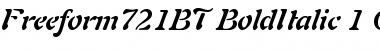 Download Freeform 721 Bold Italic Font
