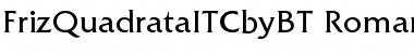 Download ITC Friz Quadrata Font