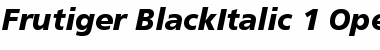 Download Frutiger 76 Black Italic Font