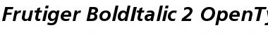 Download Frutiger 66 Bold Italic Font