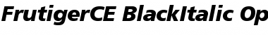Download Frutiger CE 76 Black Italic Font