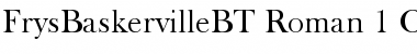 Download Fry's Baskerville Regular Font