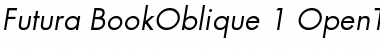 Download Futura Book Oblique Font