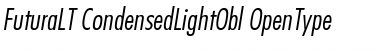 Download Futura LT Condensed Light Oblique Font