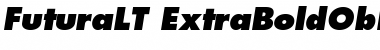 Download Futura LT Extra Bold Oblique Font
