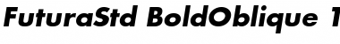 Download Futura Std Bold Oblique Font