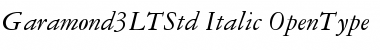 Download Garamond 3 LT Std Font