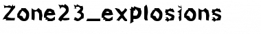 Download Zone23_explosions Normal Font