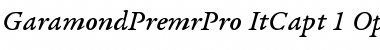Download Garamond Premier Pro Italic Caption Font