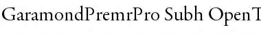 Download Garamond Premier Pro Subhead Font