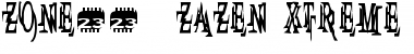 Download Zone23_zazen xtreme Normal Font