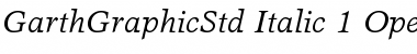Download Garth Graphic Std Font