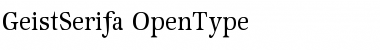 Download GeistSerifa Font