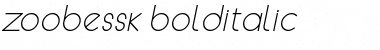 Download ZoobeSSK BoldItalic Font