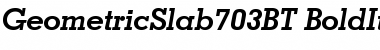 Download Geometric Slabserif 703 Font