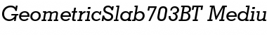 Download Geometric Slabserif 703 Medium Italic Font