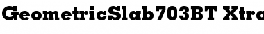 Download Geometric Slabserif 703 Extra Bold Font
