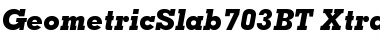 Download Geometric Slabserif 703 Extra Bold Italic Font