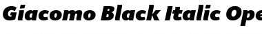 Download Giacomo MD Black Italic Font