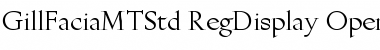 Download Gill Facia MT Std Font