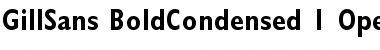 Download Gill Sans Bold Condensed Font