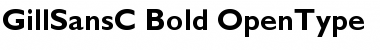 Download GillSansC Bold Font