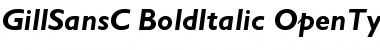 Download GillSansC Bold Italic Font