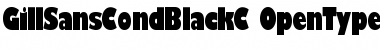 Download GillSansCondBlackC Regular Font