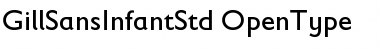 Download Gill Sans Infant Std Regular Font