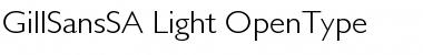Download GillSans SA-Light Regular Font