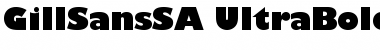 Download GillSans SA-UltraBold Regular Font