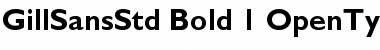Download Gill Sans Std Bold Font